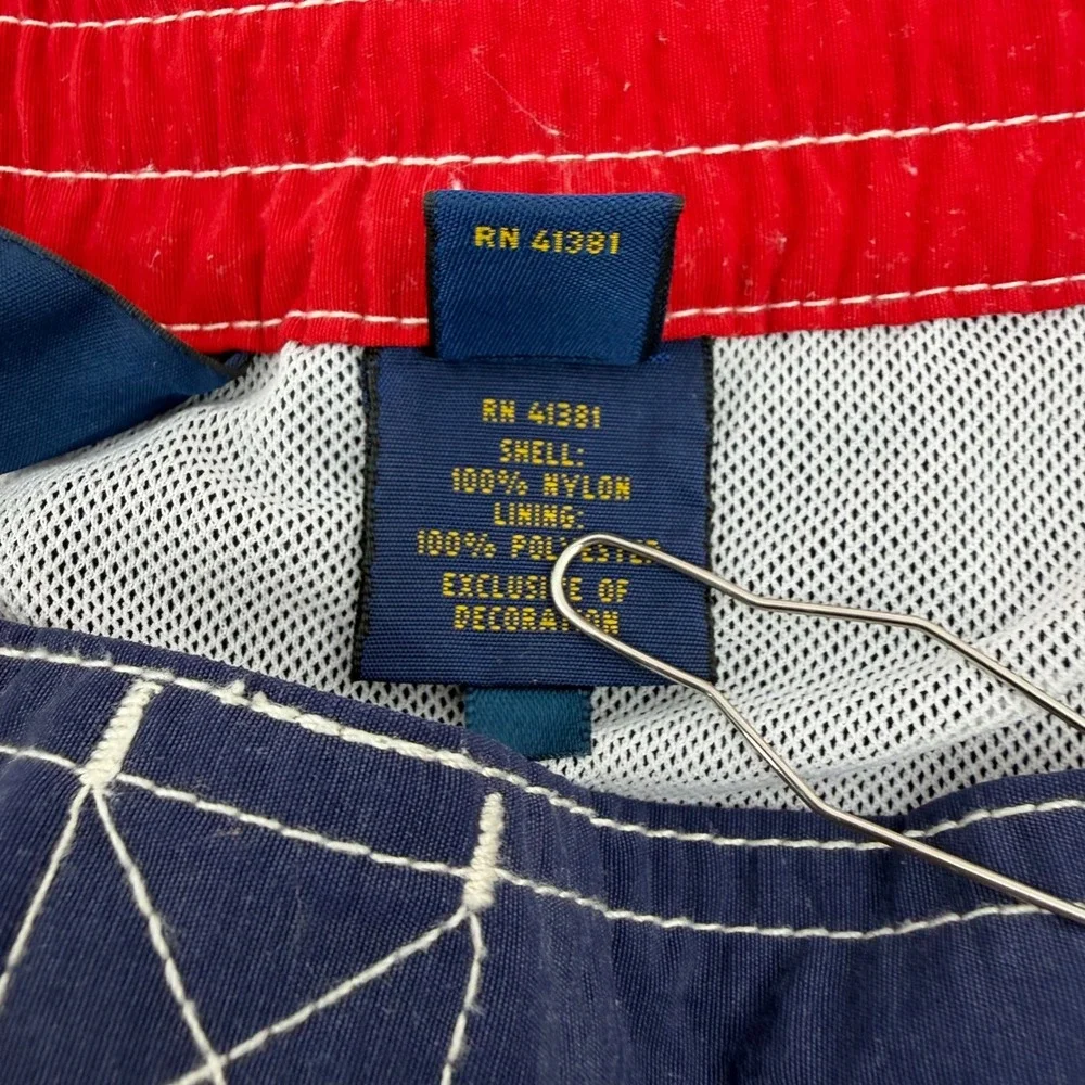 Polo Ralph Lauren Swim Trunks Mens XL Navy Blue‎ Cargo Board Shorts Pony Logo